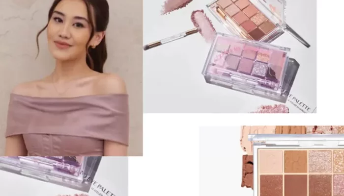 Ciptakan Korean look dengan CLIO Pro Eye Palette salah satunya, ini deretan make up Aaliyah Massaid saat jadi bridesmaid Mahalini