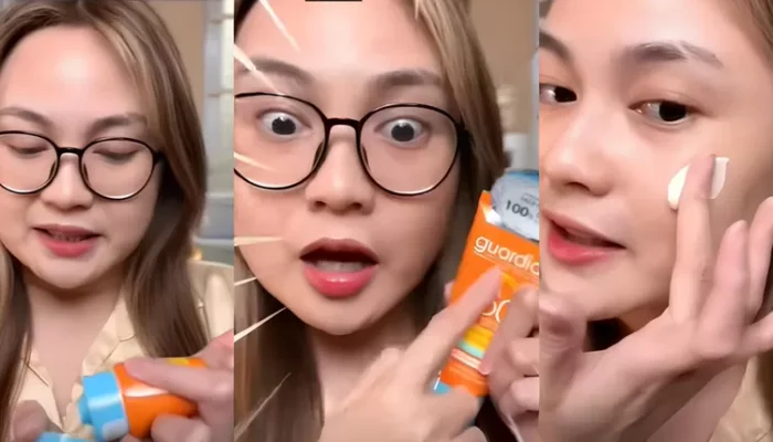 Bukan sembarang sunscreen, Guardian sekalinya rilis produk sendiri bikin YouTuber ini kagum: Aku ngerasain kulit…