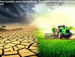 Perubahan kondisi serta dampaknya kepada bagian pertanian garis besar