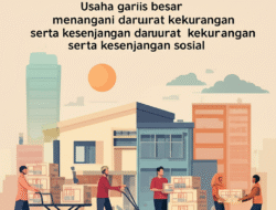 Usaha garis besar menangani darurat kekurangan serta kesenjangan sosial