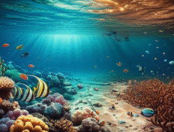 Efek perubahan kondisi  kepada ekosistem laut serta pantai