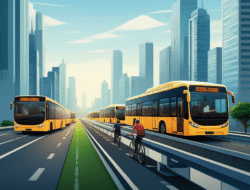 Kemajuan sistem pengangkutan biasa di kota-kota besar
