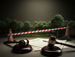 Masalah pelanggaran kawasan serta penguatan hukum  tersangkut