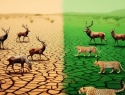 Efek perubahan kondisi pada pola perpindahan penduduk binatang buas