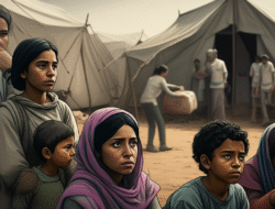 Keadaan pengungsi serta dukungan manusiawi kemanusiaangaris besar